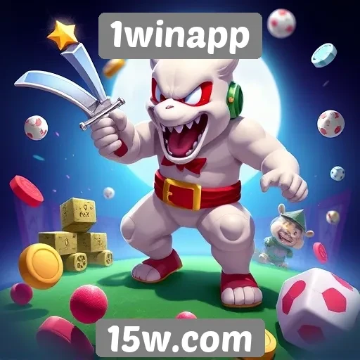 Variedade de jogos disponíveis na plataforma 1winapp