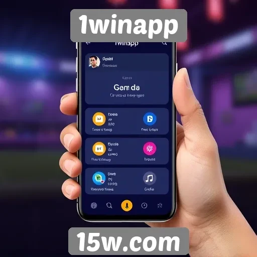 Interface do 1winapp é intuitiva e fácil de usar